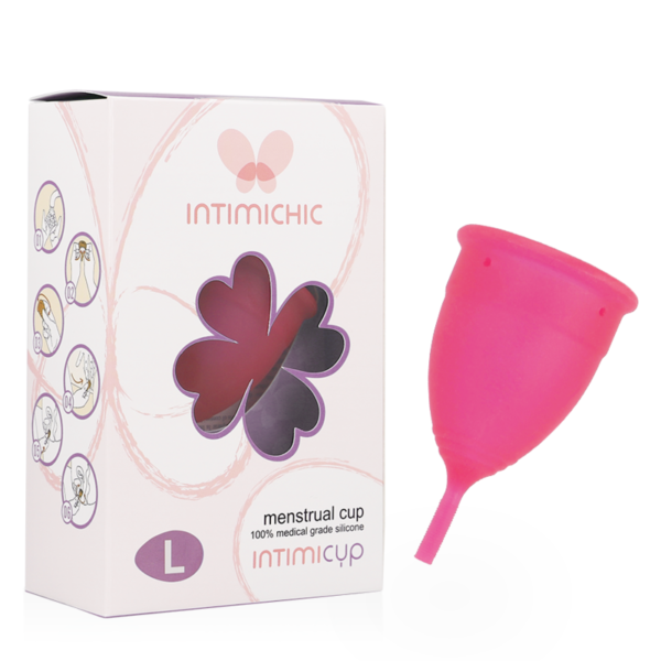 INTIMICHIC - COUPE MENSTRUELLE EN SILICONE DE QUALITÉ MÉDICALE TAILLE L -