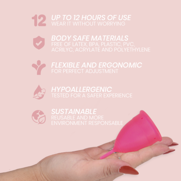 INTIMICHIC - COUPE MENSTRUELLE EN SILICONE DE QUALITÉ MÉDICALE TAILLE L - – Image 6