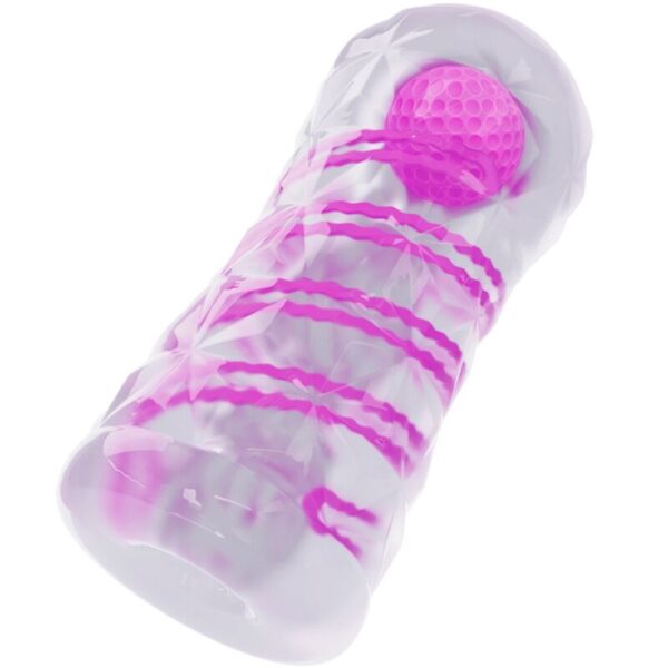 PRETTY LOVE - MASTURBATEUR MASCULIN FANTASY AVEC SPIRALE INTERNE ET BALLES TRANSPARENTES -