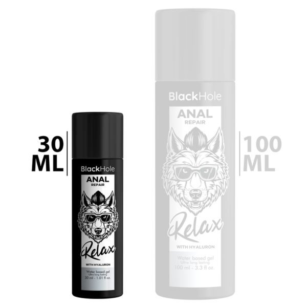 BLACK HOLE - RÉPARATION ANAL À BASE D''EAU RELAX AVEC HYALURON 30 ML - – Image 2