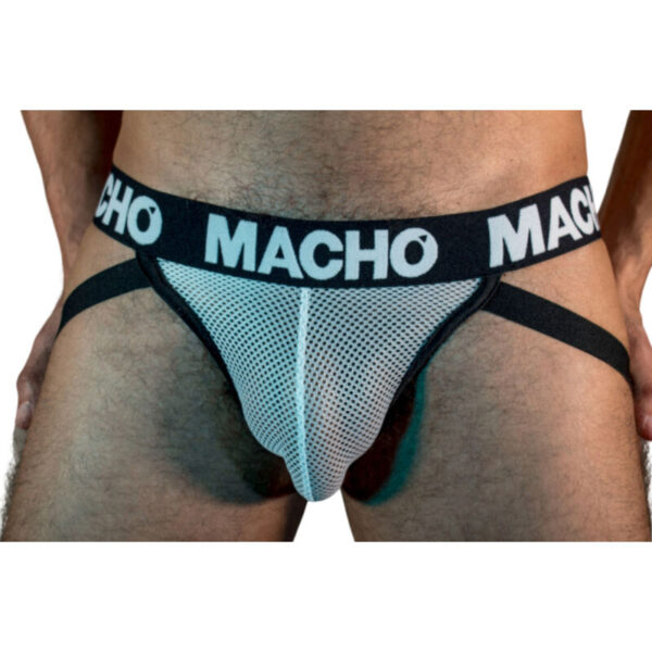 MACHO - MX26X1 JOCK GRID BLANC L -