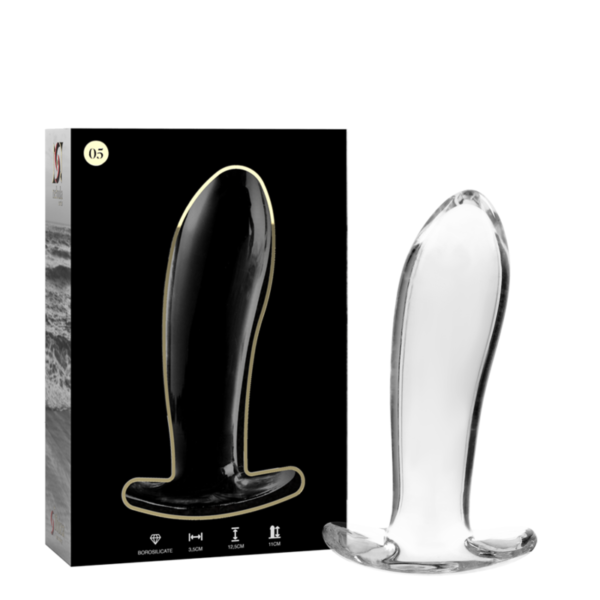 NEBULA SERIES BY IBIZA - PLUG ANAL MODÈLE 5 VERRE BOROSILICATE CLAIR 12.5 CM -O- 3.5 CM - – Image 3