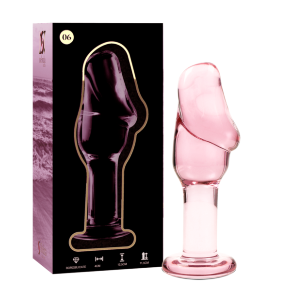 NEBULA SERIES BY IBIZA - PLUG ANAL MODÈLE 6 VERRE BOROSILICATE ROSE 12.5 CM -O- 4 CM - – Image 3