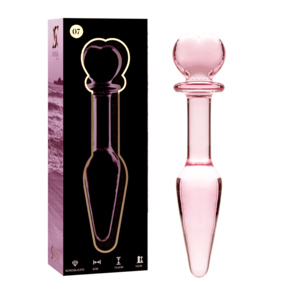 NEBULA SERIES BY IBIZA - PLUG ANAL MODÈLE 7 VERRE BOROSILICATE ROSE 13.5 CM -O- 3 CM - – Image 3