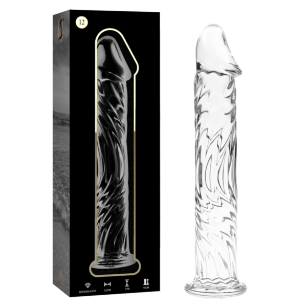 NEBULA SERIES BY IBIZA - MODÈLE 12 GODE EN VERRE BOROSILICATE CLAIR 17 CM -O- 3.5 CM - – Image 2