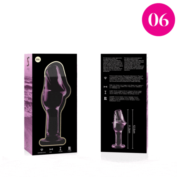 NEBULA SERIES BY IBIZA - PLUG ANAL MODÈLE 6 VERRE BOROSILICATE ROSE 12.5 CM -O- 4 CM - – Image 2