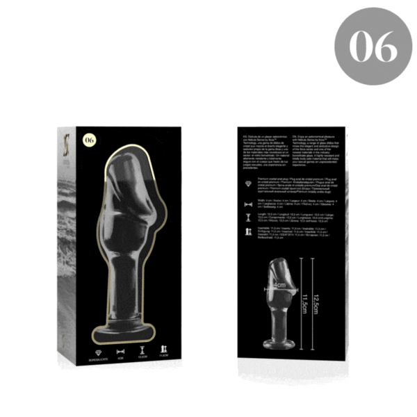 NEBULA SERIES BY IBIZA - PLUG ANAL MODÈLE 6 VERRE BOROSILICATE CLAIR 12.5 CM -O- 4 CM - – Image 2