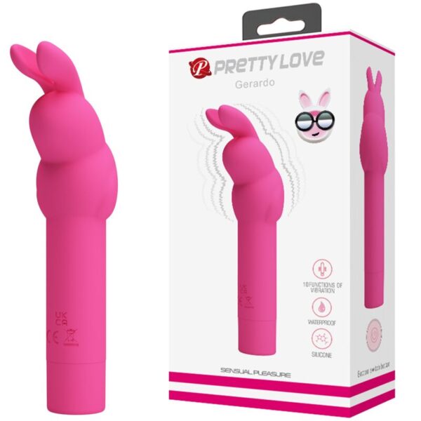 PRETTY LOVE - VIBRATEUR EN SILICONE LAPIN GERARDO FUSCHIA - – Image 6