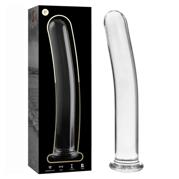 NEBULA SERIES BY IBIZA - MODÈLE 17 GODE EN VERRE BOROSILICATE CLAIR 18.5 CM -O- 3 CM - – Image 2