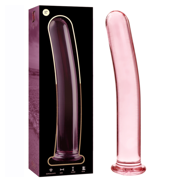 NEBULA SERIES BY IBIZA - MODÈLE 17 GODE EN VERRE BOROSILICATE ROSE 18.5 CM -O- 3 CM - – Image 2