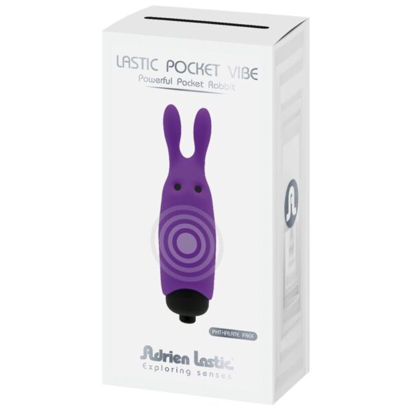 ADRIEN LASTIC - VIBRATEUR LAPIN VIOLET DE POCHE LASTIC - – Image 6
