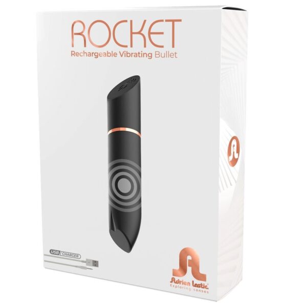 ADRIEN LASTIC - BALLE RECHARGEABLE ROCKET NOIRE - – Image 4