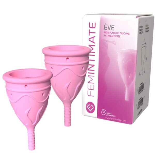 FEMINTIMATE - COUPE MENSTRUELLE EN SILICONE EVE TAILLE L - – Image 6
