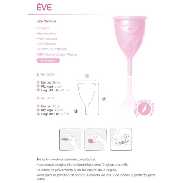 FEMINTIMATE - COUPE MENSTRUELLE EN SILICONE EVE TAILLE L - – Image 7