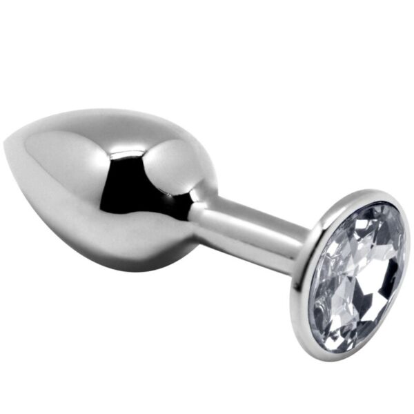 ALIVE - MINI PLUG DE PLAISIR ANAL MÉTAL BLANC TAILLE S -