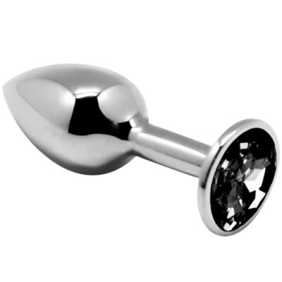 ALIVE - MINI PLUG DE PLAISIR ANAL MÉTAL NOIR TAILLE M -