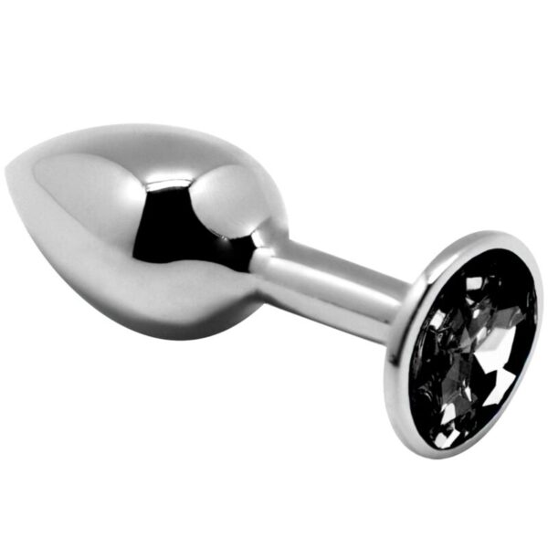 ALIVE - MINI PLUG DE PLAISIR ANAL MÉTAL NOIR TAILLE M -
