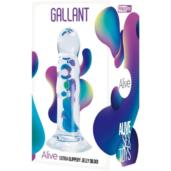 ALIVE - GALLANT PÉNIS RÉALISTE TRANSPARENT 14 CM - – Image 2