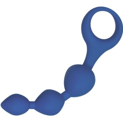 ALIVE - BALLES ANAL EN SILICONE BLEU TRIBALL 15 CM -