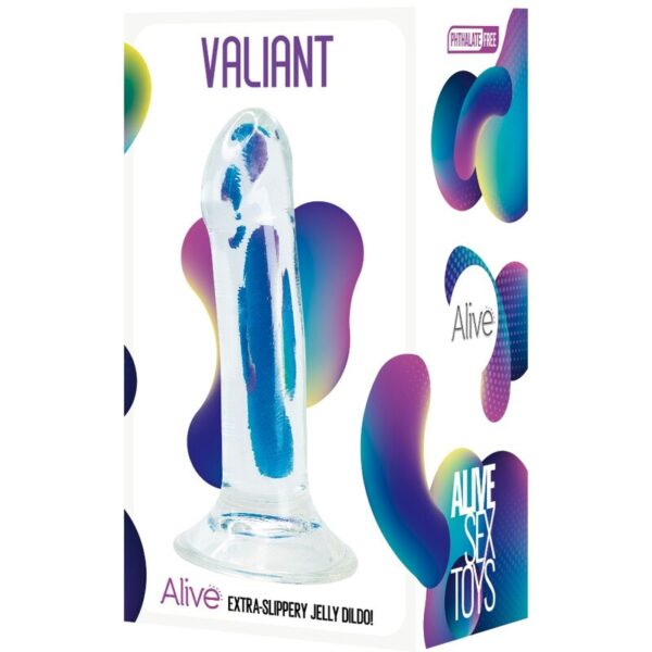 ALIVE - VALIANT PÉNIS RÉALISTE TRANSPARENT 16 CM - – Image 2