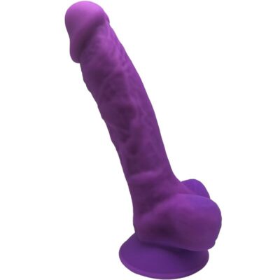 SILEXD - MODÈLE 1 PÉNIS RÉALISTE PREMIUM SILEXPAN SILICONE VIOLET 17.5 CM -
