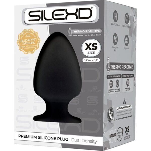 SILEXD - PLUG ANAL MODÈLE 1 PREMIUM SILEXPAN SILICONE PREMIUM THERMOREACTIF TAILLE XS - – Image 2