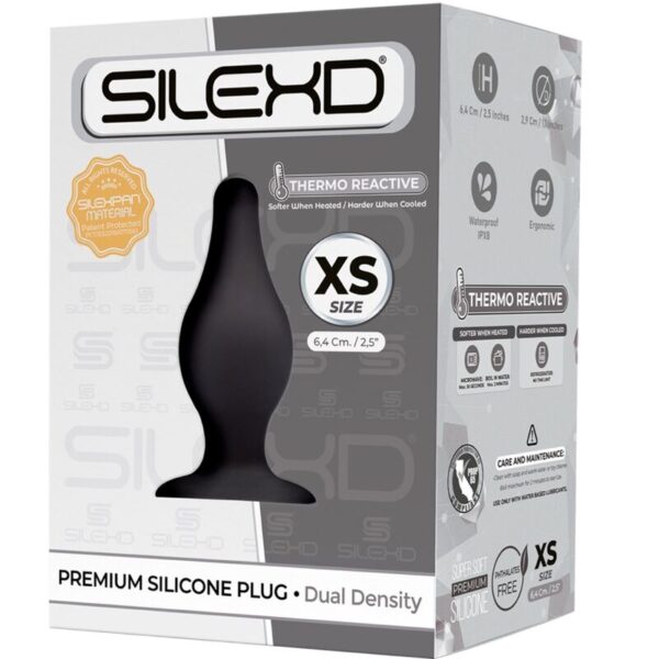 SILEXD - PLUG ANAL MODÈLE 2 PREMIUM SILEXPAN SILICONE PREMIUM THERMOREACTIF TAILLE XS - – Image 2