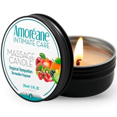 AMOREANE - BOUGIE DE MASSAGE TENTATION TROPICALE 30 ML -