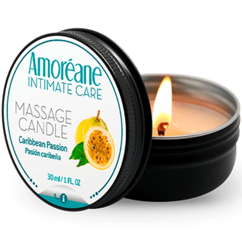 AMOREANE - BOUGIE DE MASSAGE PASSION DES CARAÏBES 30 ML -