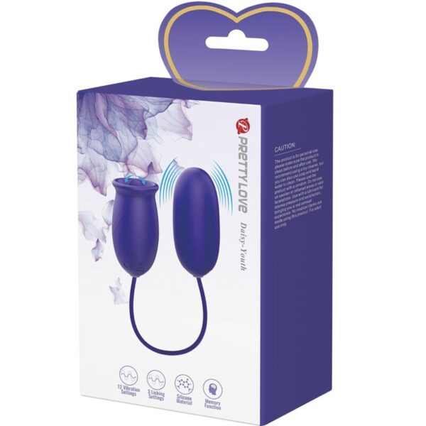PRETTY LOVE - STIMULATEUR VIBRATEUR RECHARGEABLE DAISY YOUTH VIOLET - – Image 6