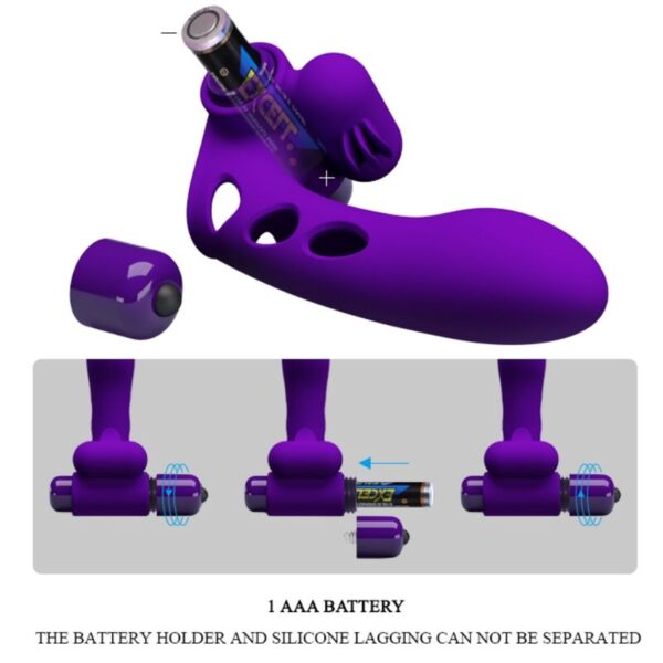PRETTY LOVE - COUVERCLE DE DOIGT VIBRATEUR ORLANDO VIOLET - – Image 7