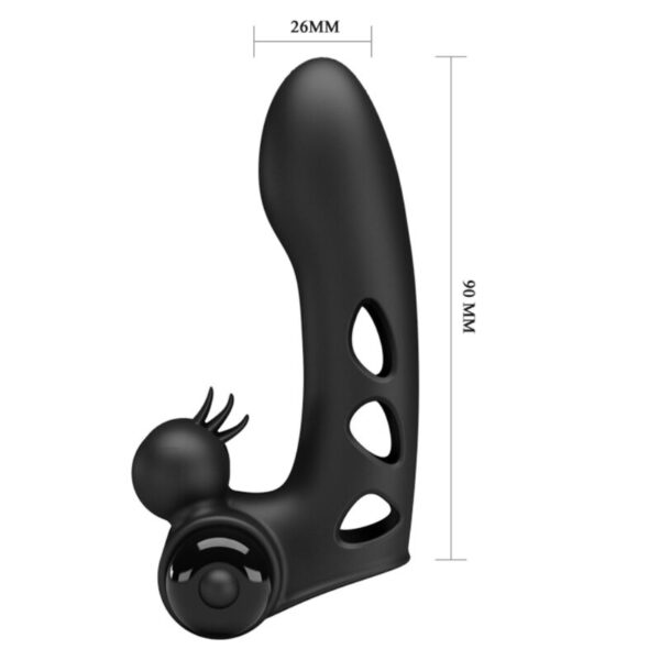 PRETTY LOVE - COUVERCLE DE DOIGT VIBRATEUR ORLANDO NOIR - – Image 6