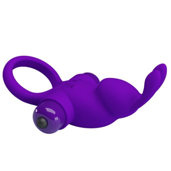 PRETTY LOVE - ANNEAU VIBRATEUR I RABBIT POUR PÉNIS VIOLET - – Image 5