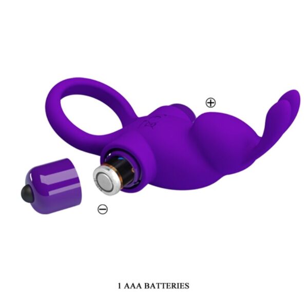 PRETTY LOVE - ANNEAU VIBRATEUR I RABBIT POUR PÉNIS VIOLET - – Image 7