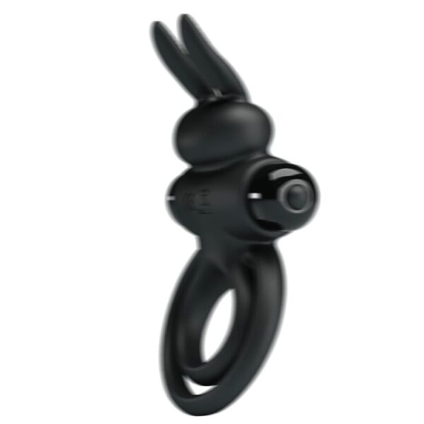 PRETTY LOVE - ANNEAU DE LAPIN VIBRATOR III POUR PÉNIS NOIR - – Image 5
