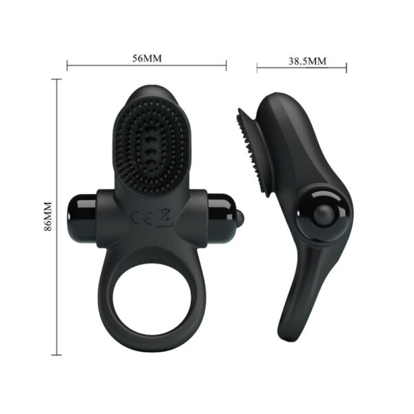 PRETTY LOVE - VIBRATOR RING II POUR LE PÉNIS NOIR - – Image 6