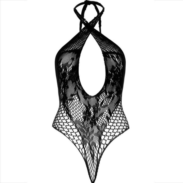 LEG AVENUE - LICOL TEDDY AVEC DENTELLE NOIR - – Image 6