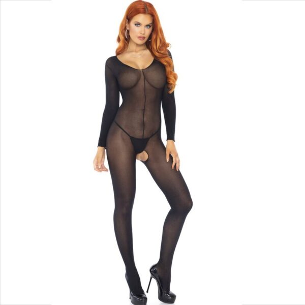 LEG AVENUE - BODYSTOCKING MANCHES LONGUES NOIR - – Image 2