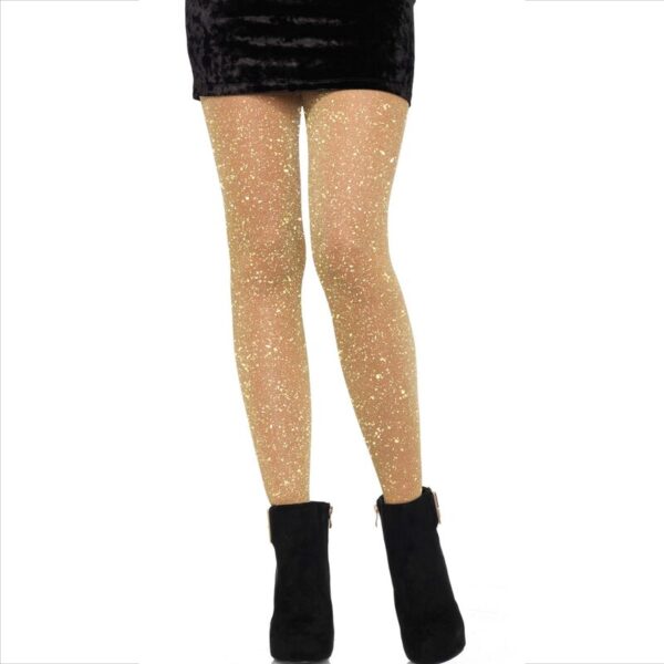 LEG AVENUE - COLLANTS TRANSPARENTS DORÉS -
