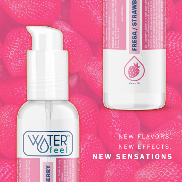 WATERFEEL - LUBRIFIANT À BASE D'EAU DE FRAISE 175 ML - – Image 6