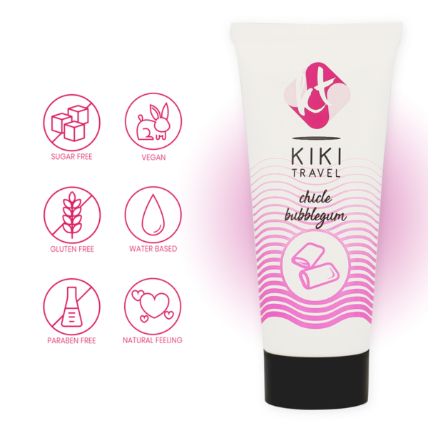 KIKÍ TRAVEL - LUBRIFIANT GOMME FRAISE 50 ML - – Image 4