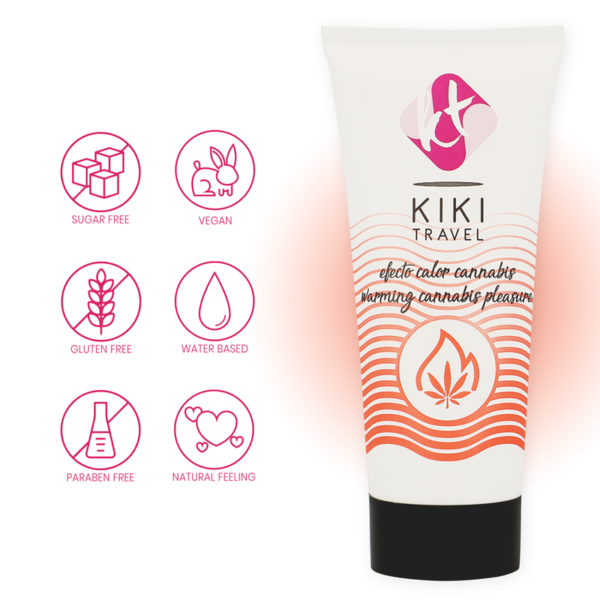 KIKÍ TRAVEL - CANNABIS LUBRIFIANT EFFET CHAUD 50 ML - – Image 4
