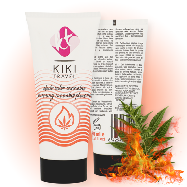 KIKÍ TRAVEL - CANNABIS LUBRIFIANT EFFET CHAUD 50 ML - – Image 2