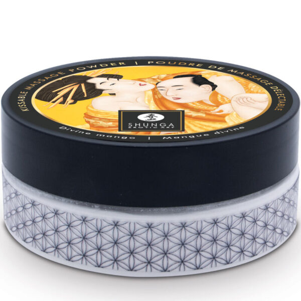 SHUNGA - KIT DE POUDRE DE MASSAGE COMESTIBLE MANGUE - – Image 2