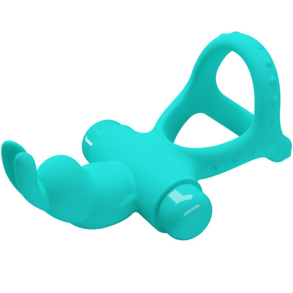 PRETTY LOVE - ANNEAU VIBRATEUR LAPIN VERT FIGGY - – Image 3
