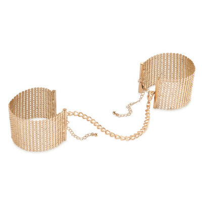 BIJOUX - DÉSIR MÉTALLIQUE MENOTTES MAILLE MÉTAL DORÉ -