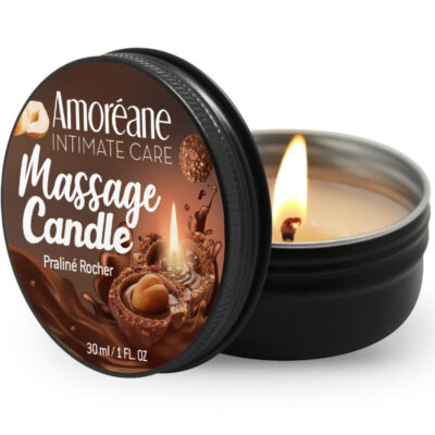 AMOREANE - BOUGIE DE MASSAGE ROCHER PRALINE 30 ML -