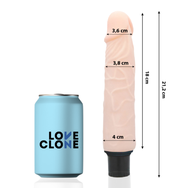 LOVECLONE - VIBRATEUR AUTOLUBRIFIANT FINN 21.2 CM -O- 3.8 CM -