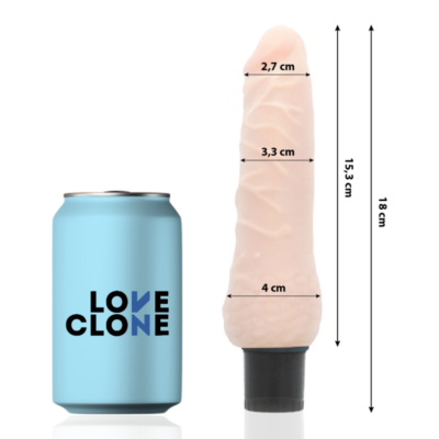 LOVECLONE - VIBRATEUR AUTOLUBRIFIANT SVEN 18.5 CM -O- 3.3 CM -