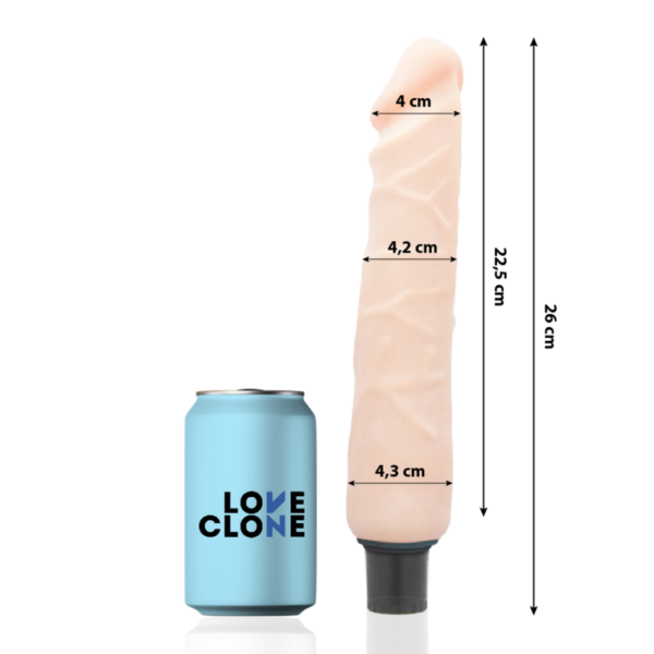LOVECLONE - VIBRATEUR AUTOLUBRIFIANT JANSEN 26 CM -O- 4.2 CM -